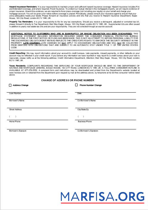 Printable United Kingdom Monese bank mortgage statement in Word and PDF formats 3 template
